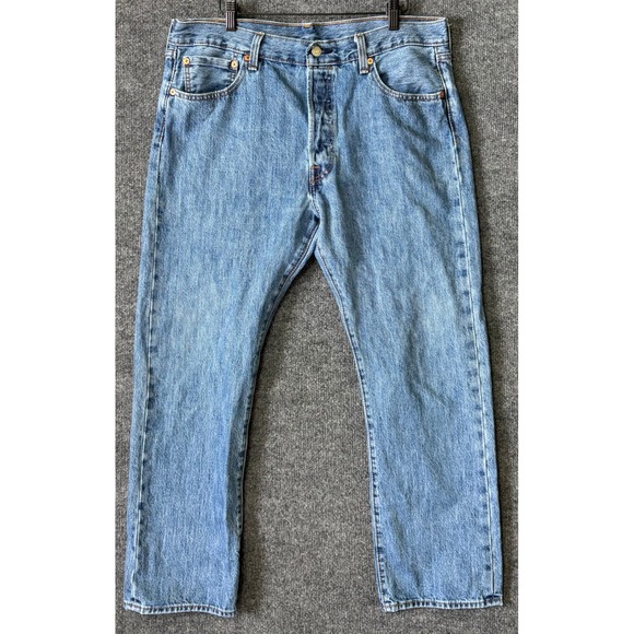 Levi's Other - Levi's 501 Original Fit Button Fly Jeans Mens 36x30 Medium Wash Denim
